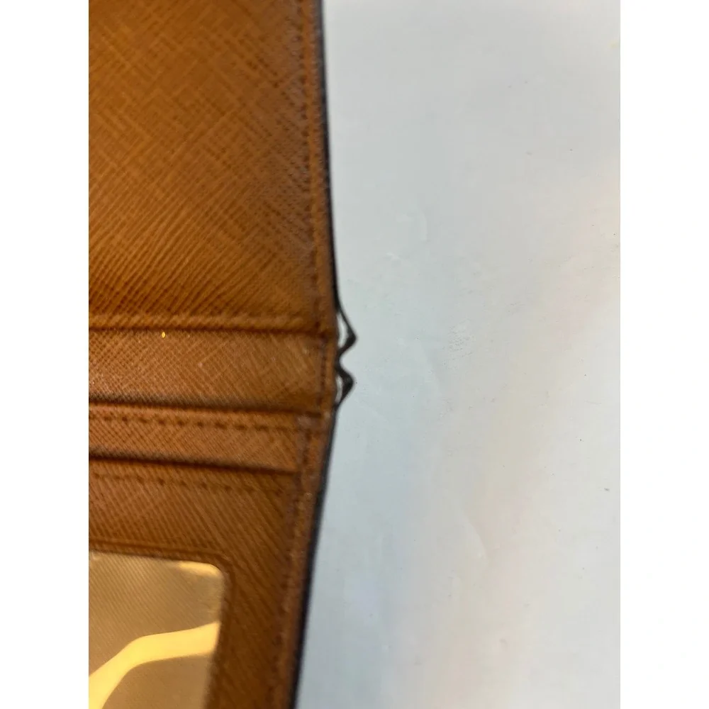 Michael Kors Fulton Flap Continental Wallet Brown Logo Signature Monogram Gold